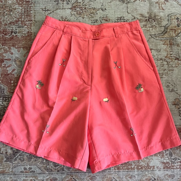 Vintage K.T embroidered Golf shorts - Picture 2 of 5